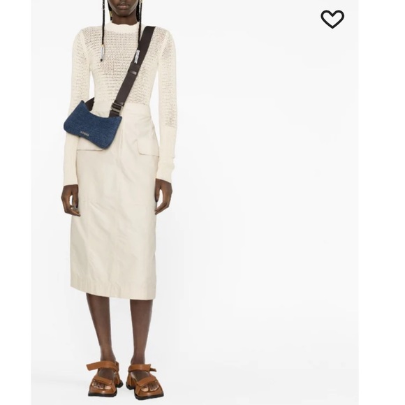 JACQUEMUS Indigo Le Raphia 'Le Bisou Gros Grain' Bag - Picture 6 of 16